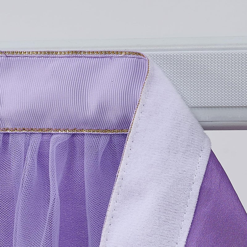 Suppromo 6ft Purple Table Skirt for Baby Shower Girl Tulle Tutu Table Skirt Rectangle Purple Table Cloth for Parties Butterfly Mermaid Birthday Wedding Cake Dessert Desk Skirt Decorations - Image 5